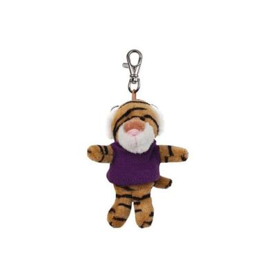 China Plush Factory OEM Custom Plush Tiger Keychain Soft Toys With T-shirt for sale