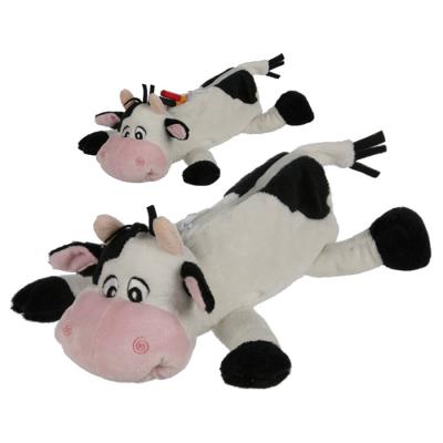 China Wholesale Promotion Soft Toy Good Plush Low Price Gift For Girls Stuffed Cow Pencil Bag Plush Toy for sale