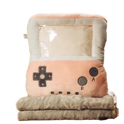 China Wholesale Eco-friendly Kid Fleece Soft Blanket Inside Down Pillow Car Cushion Cover Moq Plush Toys for sale