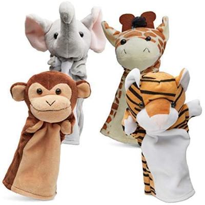 China Children's Toys Creative Cute Kid's Finger Puppet Toy Teaching Doll Set Plush Animal Hand Puppets Play for sale