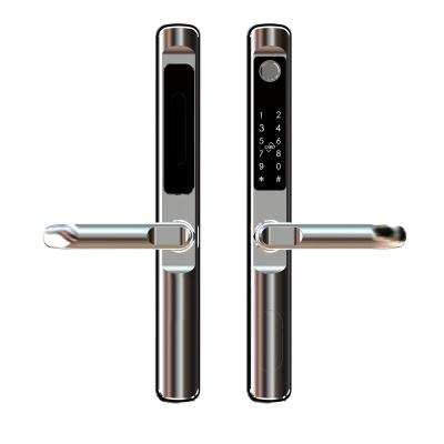 China Hot Sale S614 Apartment Door Lock Tuya Wifi Aluminum Waterproof APP Lock Biometric Fingerprint Card Code Digital Lock for sale