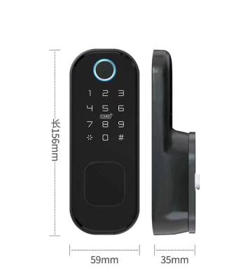 China Apartment Doubwin High Security Tuya/TTlock S812 Smart Wifi Password IC Card Fingerprint Smart Door Lock for sale