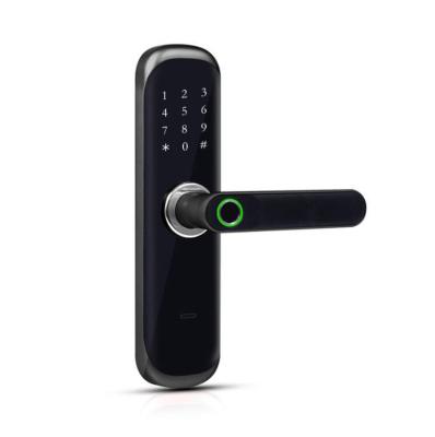 China Apartment Popular Smart APP Phone Smart APP Fingerprint Password Card Key WIFI Remote Control Smart Door Lock for sale