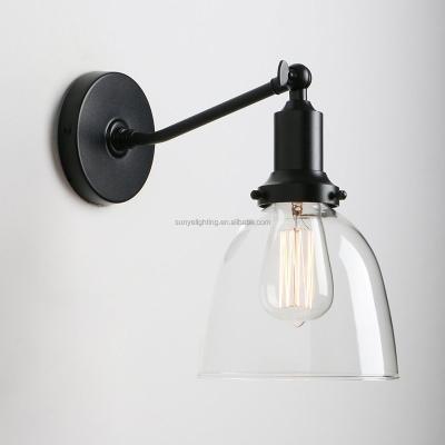 China Indoor Industrial Slope Wall Mount Single Pole Vintage Pendant Lights Sconce with 6.7