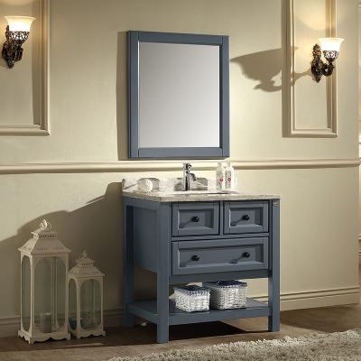 China Wholesale Modern Oak Wood Modern Bathroom Cabinet for sale