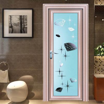 China Modern Toilet Room Shower Door Bathroom Aluminum Glass Door for sale