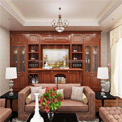 China Wooden Solid Wood Furniture Wine Cabinet For Home Decoration for sale