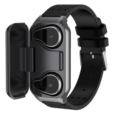 China Touch Screen Fitness Wristband Health Band Watch 2 in 1 Wireless Earphone Smart Watch Watches Earbuds Wristband for sale