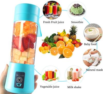 China Mini Rechargeable Home Appliances Fruit Blender + 380ml Portable Fruit Juicer Blender New Ideas 2021 Portable Fruit Juicer for sale