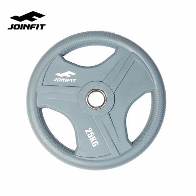 China Body Buiding Gym Equipment Partial Urethane Plate Set Cast Iron Compactor Weight Bumper Plate 50kg 20kg for sale