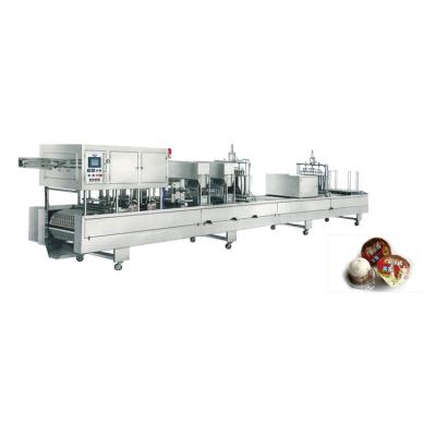 China Automatic Plastic Food Cup Packing Machine Chocolate Cup Jam Sauce Cup Filling and Sealing Machine for sale