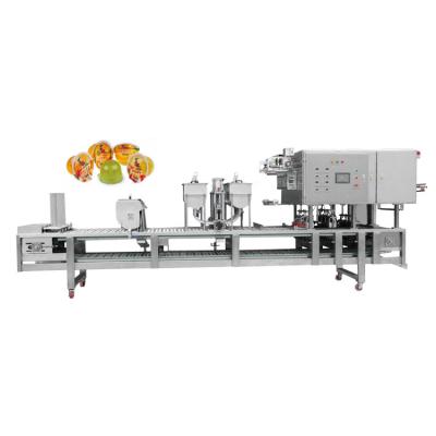 China Automatic Food China Manufacturer Jelly Cup Filling And Sealing Machine Food Package Cup Filling Sealing Machine for sale