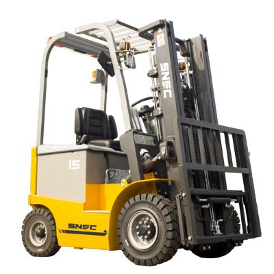 China SNSC Montacargas Hotels AC Motor 1.5 Ton Electric Battery Forklift Truck for sale