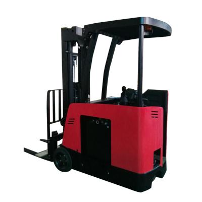 China Hotels Shrink Aisle Truck 3 Wheels 1.8 Ton Counter Balance Electric Forklift for sale