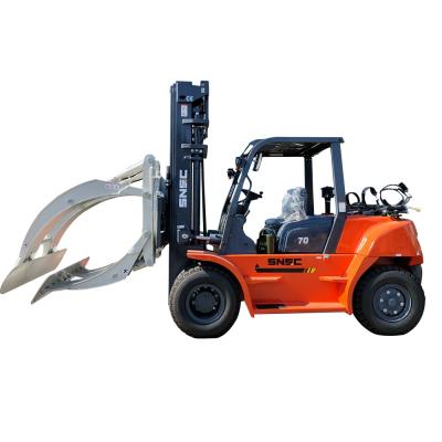 China New Hotels 7 Ton LPG Forklift With Paper Roll Clamp for sale