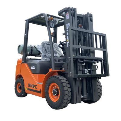 China NEW Hotels Gas Forklift China 2.5 Ton LPG Petrol Forklift for sale