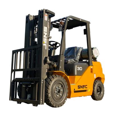 China Hotels LPG Gasoline Forklift 3 Ton Dual Fuel 3.5 Ton Forklifts For Sale for sale