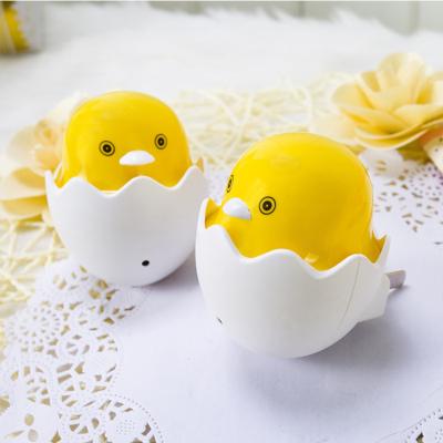 China Modern Customized Acceptable Kids Night Lights Small Chicken Led Night Light White With LOGO/Shape/Size/Packing for sale