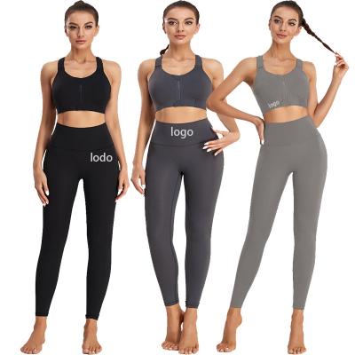 China 2022 spring and summer new quick-drying sports bra pants fitness yoga ladies suit wholesale for sale