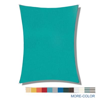 China High Quality Outdoor Patio 16' x 20' Retractable Canvas Awning Rectangle Sun Shade in Turquoise and Patio Awning for sale