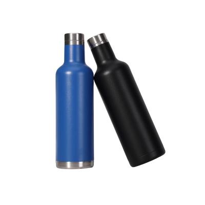 China Double Wall Vacuum Stainless Steel Wine Bottle 500ml Christmas Flask Food Grade Travel Sustainable Eco-Friendly Water Bottle for sale