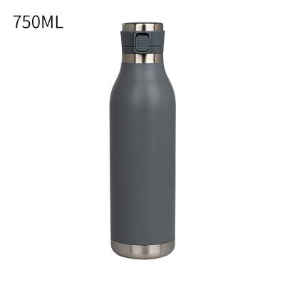 China PORTABLE Stainless Steel Water Bottle With Custom Logo 750ml Drinkware Double Wall Thermo Flask for sale