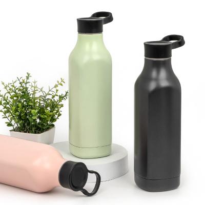 China PORTABLE New Design Stainless Steel Bottle Bottls Thermos Double Wall Insulated Luxury Vacuum Flask With Portable Lid for sale