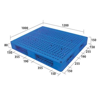 China No.104 1200x1000x150mm Single Faced Transport Pallet En Plastic HDPE Reinforced Plastic Pallets for sale