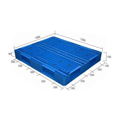 China Double Faced Double Faced Rack Shelf Staking Hygienic Euro HDPE Plastic Pallet for sale