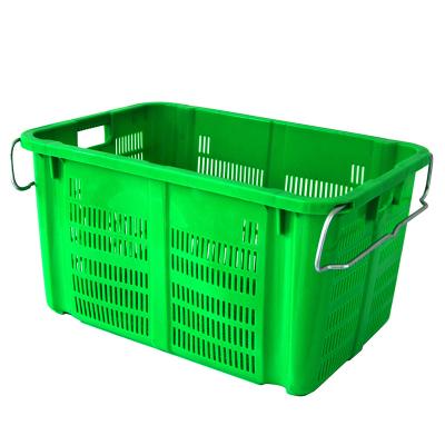 China Universal Mesh Staking and plastic nesting cajas de plastico storage boxes with handles for sale