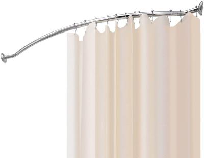 China Bath Room BNCL Never Rust Rod Curved Tension Shower 54-65 Inches For Bathroom And Kitchen Without Curtain (Chrome) for sale