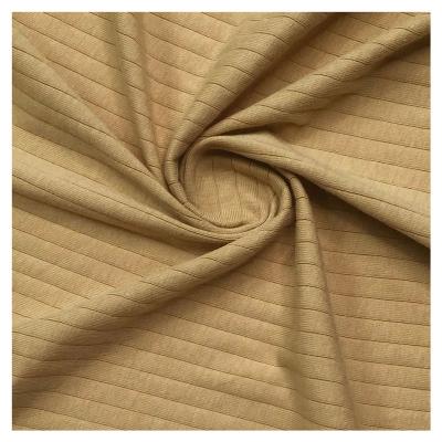 China Factory Customized Drop Needle Fabric Stretch Soft Spandex Knitting Fabric Anti-Static for sale