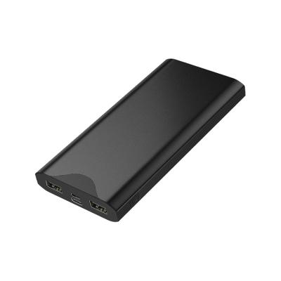 China LED / LCD New Arrivals Dual-USB Aluminum Mobile Charger Power Bank 10000mah for sale