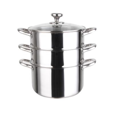 China Stainless Steel Pots Of Sustainable Steamer Pot And Bottom Steamers Encapsulated And Copper for sale