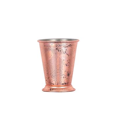 China Viable Custom Wholesale Copper Mint Mug Mojito Stainless Steel Julep Cup Wine / Cocktail Cup for sale