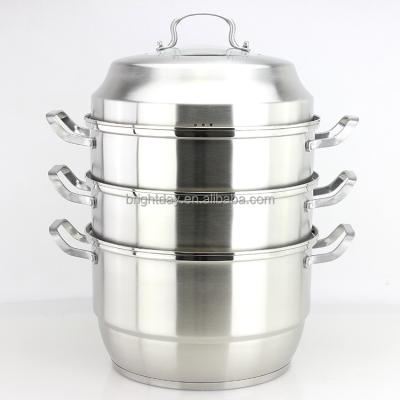 China Three Layer SS201 0.6MM Thickness Sustainable Vapor Pot for sale