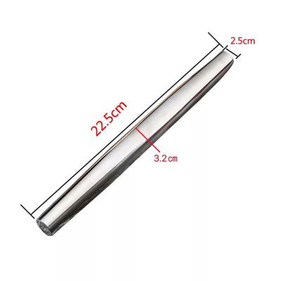 China Rolling Pin Stainless Steel 225-525mm Length Sustainable Pizza Making Tool Dumpling Baking Pin for sale