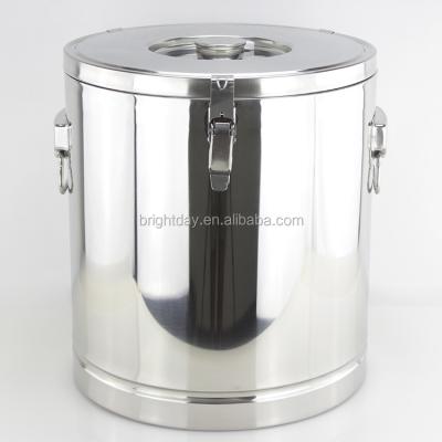 China Stainless Steel Commercial Stocked Beer Barrel Cookpot, Induction Stock Pot, Double Wall Stock Pot for sale