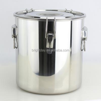 China 18/8 Stainless Steel Super Durable Induction Steel Ready Stock Pot With Cover , 20 Quart Stock Pot for sale