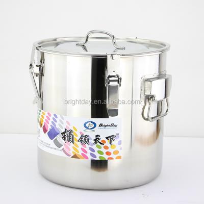 China Low Price Sustainable Stock Stainless Steel Pot Customized Barrel for sale