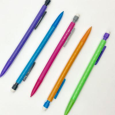 China Maxwri 0.5mm Plastic Plastic Mechanical Pencils with Top Eraser 0.7mm Lapicero Customized Propulsion Pencil for Office and School for sale