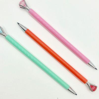 China Hot Sale Plastic Maxwri 0.5mm Bling Bling Diamond Propelling Pencil Plastic 0.7mm Lapiceros Automatic Mechanical Pencils For Girl Children for sale