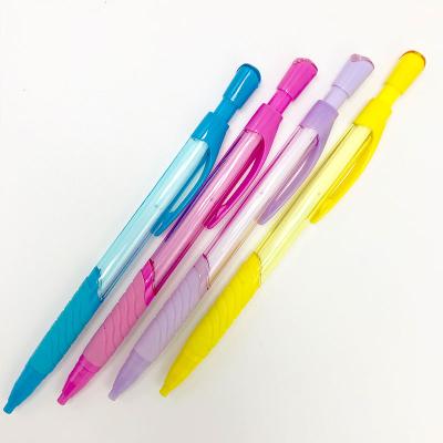 China Maxwri Plastic Plastic 2.0mm Mechanical Pencils With Soft Sharpener Grip Propelling Pencil Transparent Color Promotional 2.0mm Lapiceros for sale