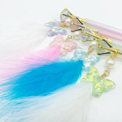 China Maxwri Propulsion Pencil 0.5mm and Pen Pendant 0.7mm Lapiceros Fancy Butterfly Plastic Mechanical Pencil for School Children for sale