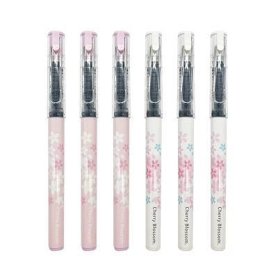 China Sakura Hat-off Fast Dry Gel Pen For Office School Stationery Metal Clip Pen 0.5 Film Normal Plastic Straight Liquid Maxwri Ink Hot Sale for sale