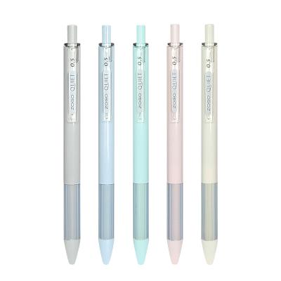 China Maxwri Normal Hot Sale Promotional Plastic Gel Ink Pen 0.5 Macaron Colors Soft Grip Retractable Click Gel Pens For Office School for sale