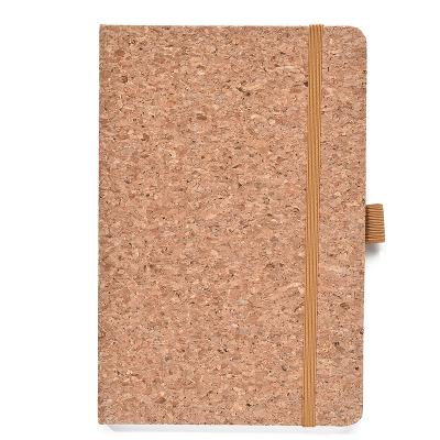 China Wholesale Quality Personalized Vegan Hardcover Book Excellent A5 Cork Cover Notebook With Pen Loop For Office School Stationery for sale