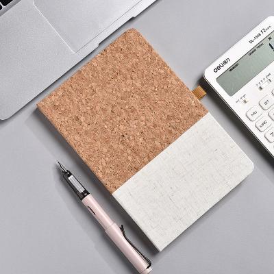 China High Quality Eco-Friendly Notebook Cork Cover Journal Vegan Gift A5 Hardcover Notebook With Pen Loop For Office School Stationery for sale