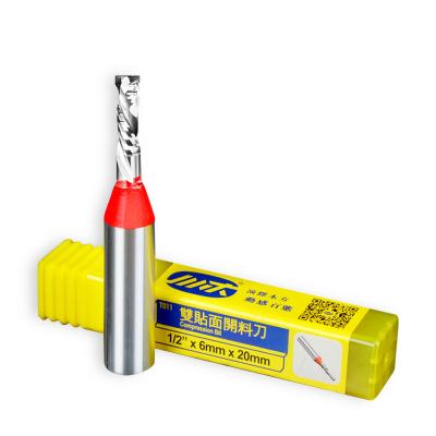 China High Process Performance Double Flute Carbidetipped Compression Router Bit Alloy Wood Edge Milling Straight Cutter for sale