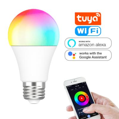 China Amazon Alexa Google Home IFTT Compatible with Alexa and Auxiliary Google Home WiFi RGB LED Smart Light Bulbs for sale